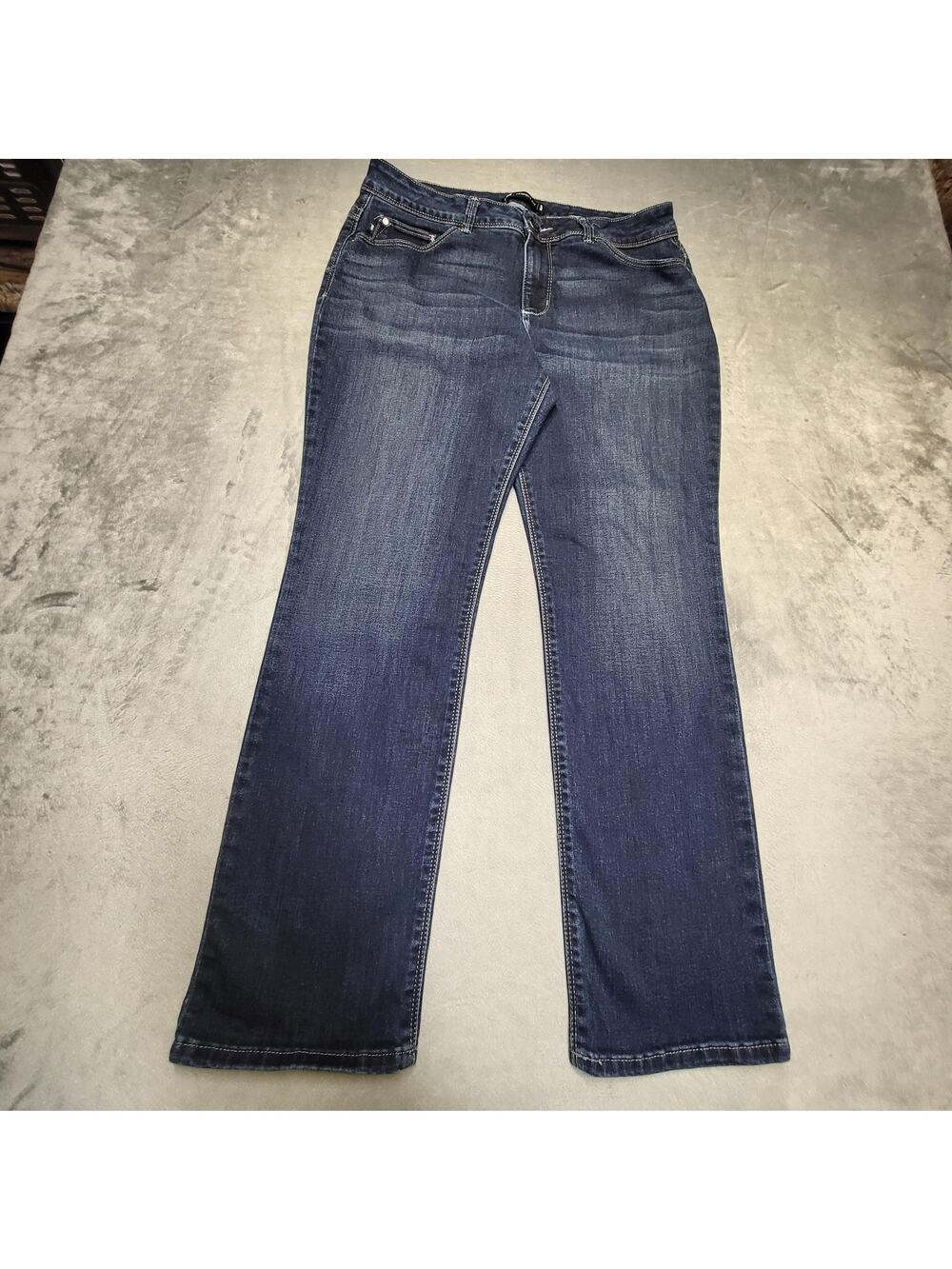 Lee Jeans Womens 10 Blue Mid Rise Bootcut Regular Stretch Pockets Medium Wash
